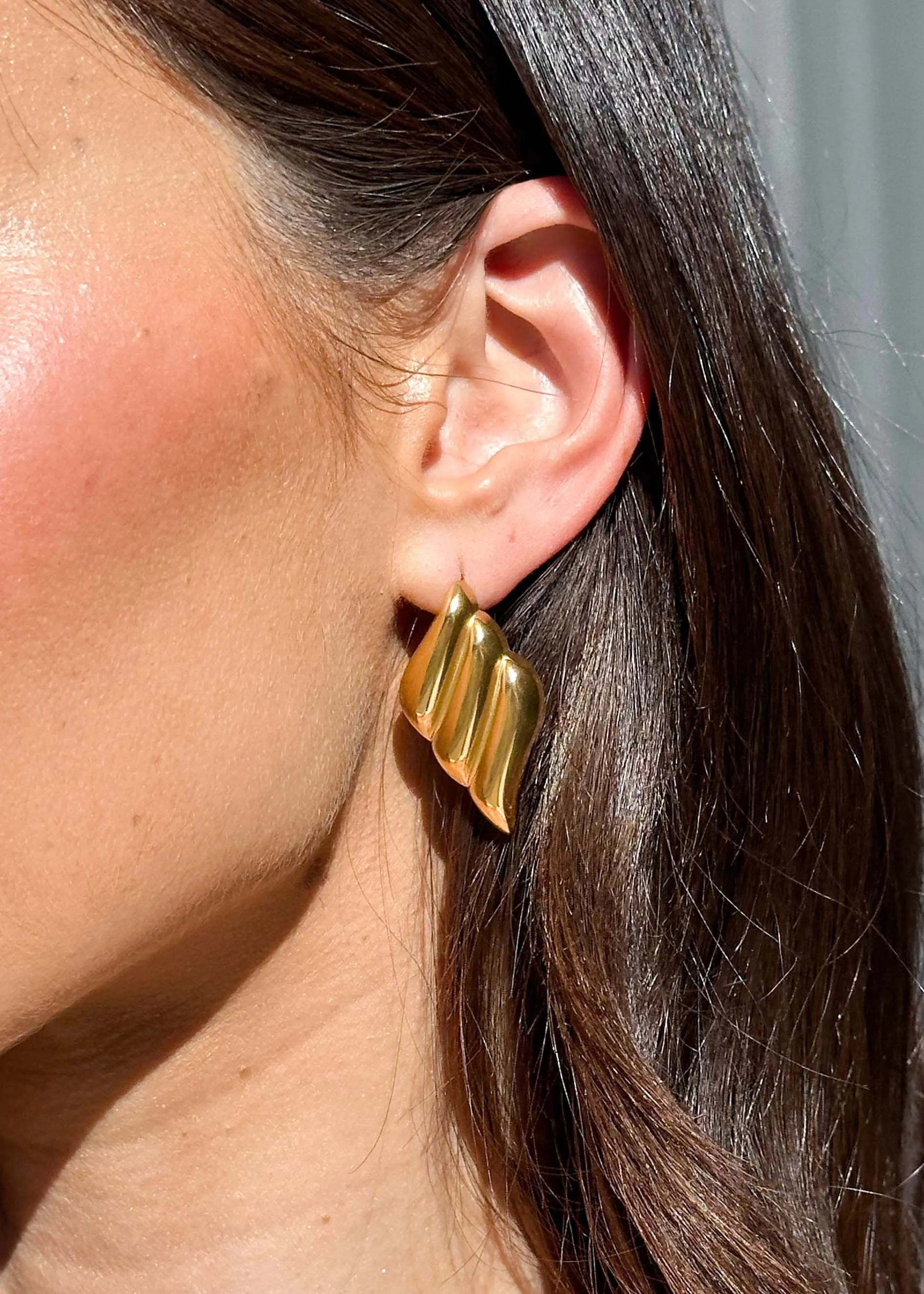 Grazina Earrings - Gold sold by Gingham & Heels product image thumbnail 2