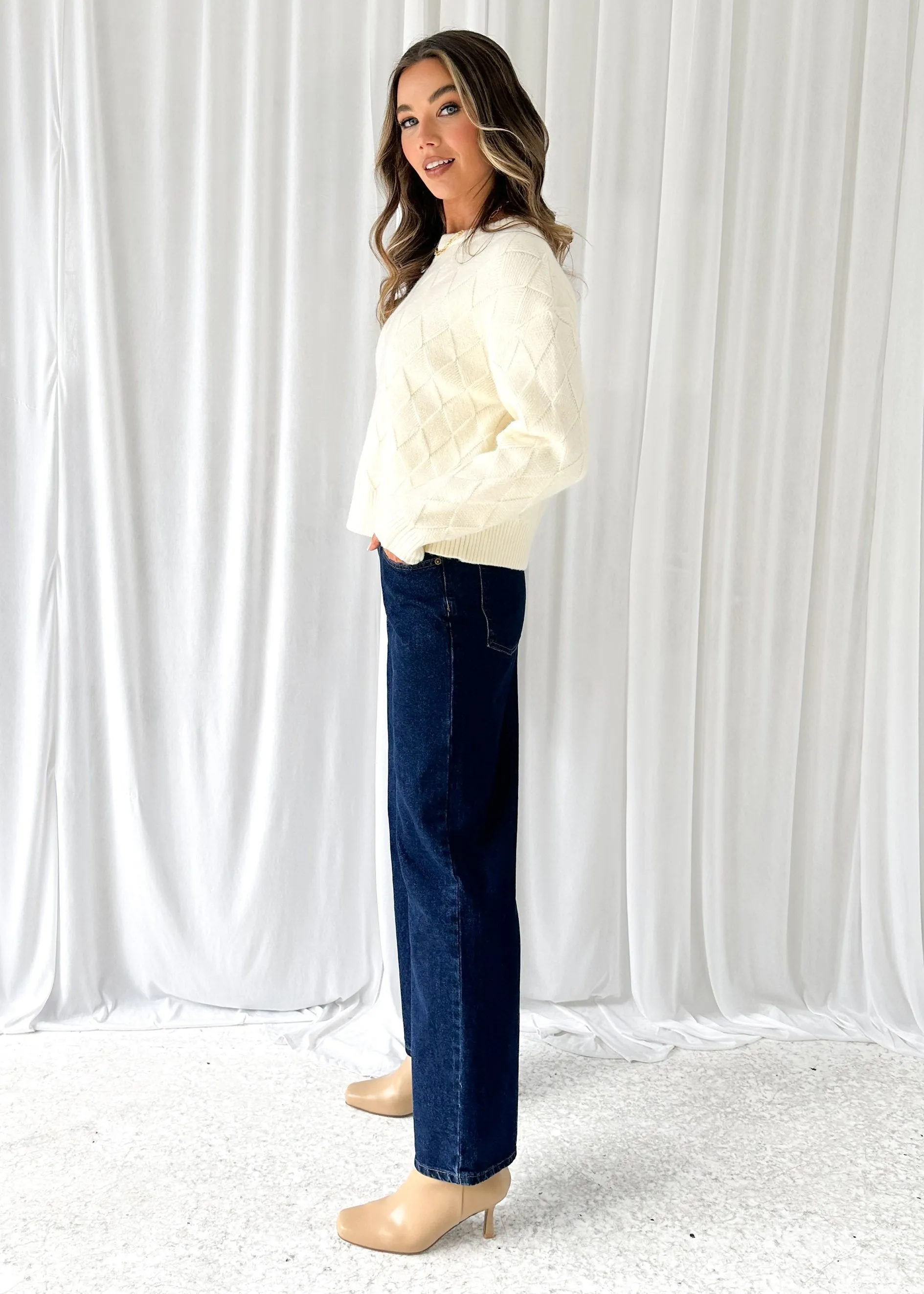 Ellsa Sweater - Milk sold by Gingham & Heels product image thumbnail 4