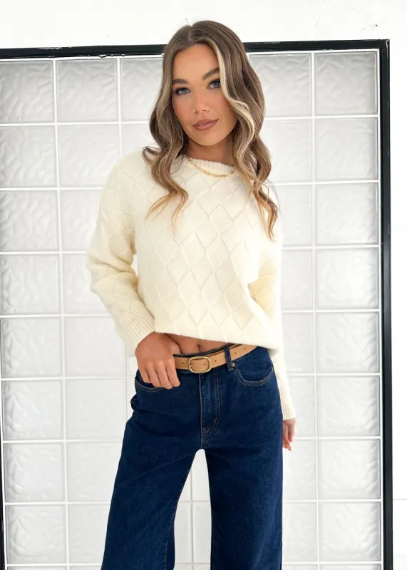 Ellsa Sweater - Milk sold by Gingham & Heels