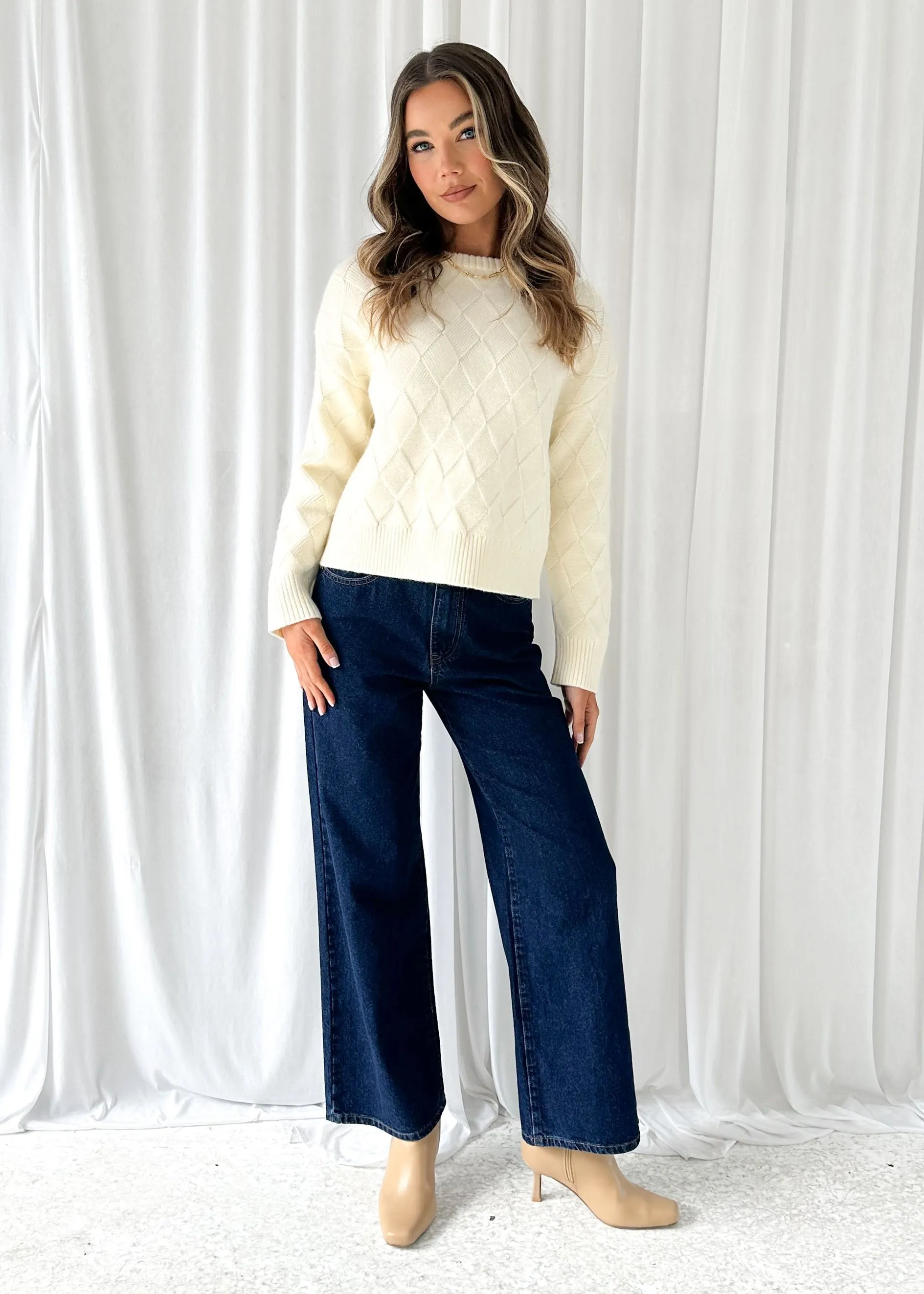 Ellsa Sweater - Milk sold by Gingham & Heels product image thumbnail 3