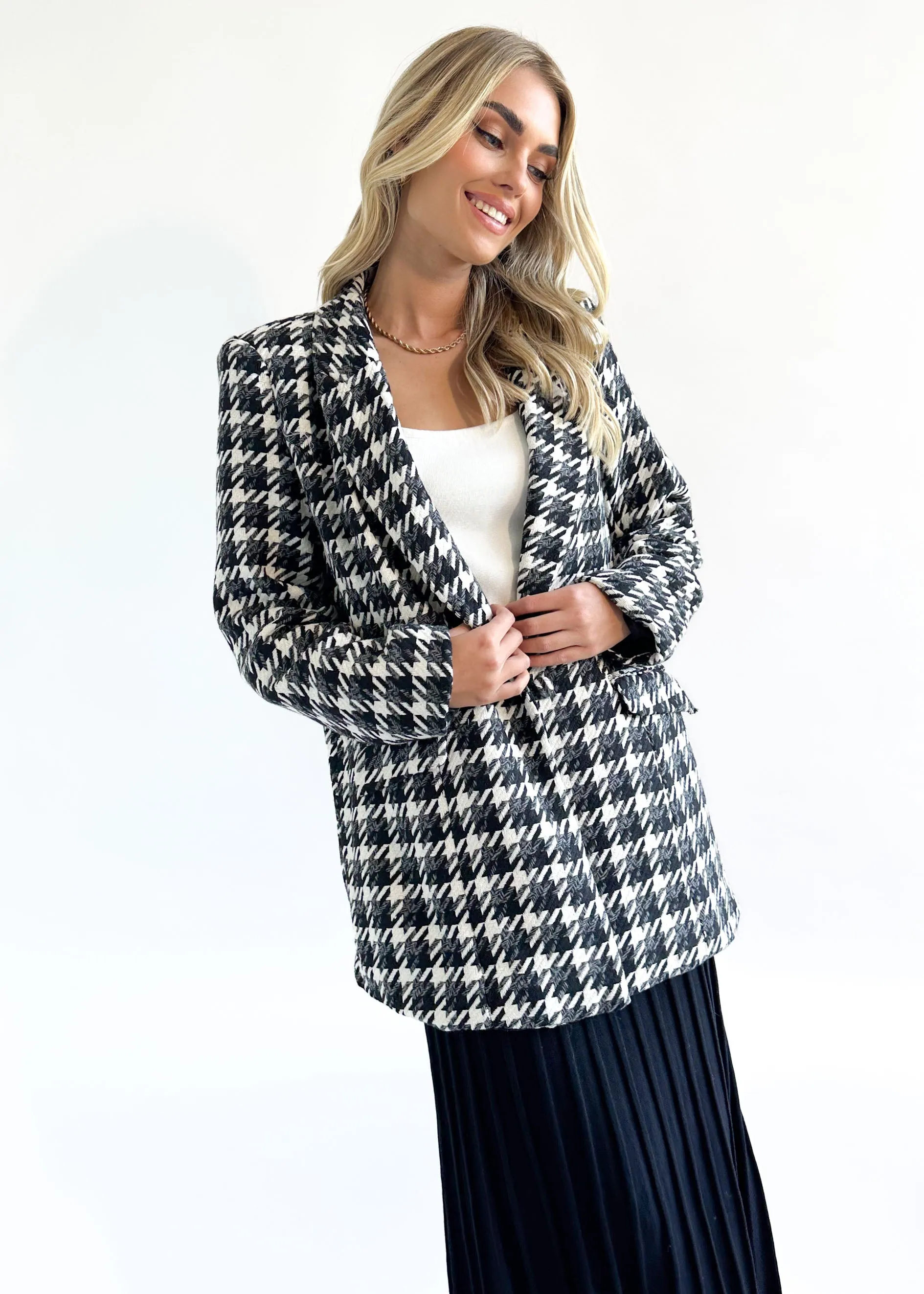 Talavera Blazer - Black Check sold by Gingham & Heels product image thumbnail 2