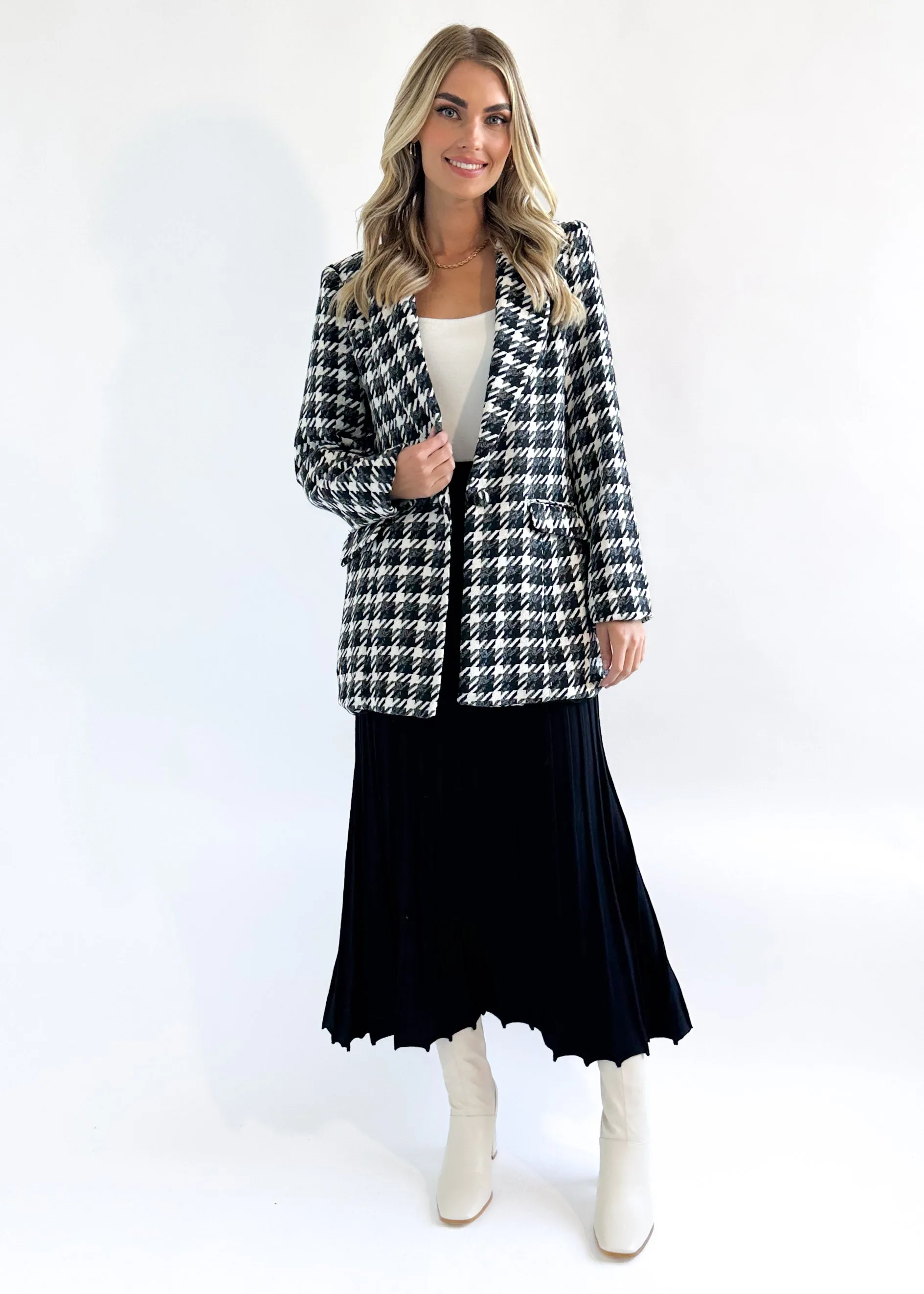 Talavera Blazer - Black Check sold by Gingham & Heels product image thumbnail 3