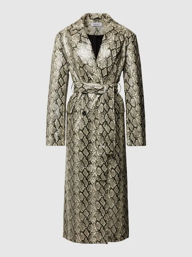 EDITED Płaszcz ze zwierzęcym nadrukiem model ‘Anais’ - Piaskowy sold by Peek & Cloppenburg product image thumbnail 2