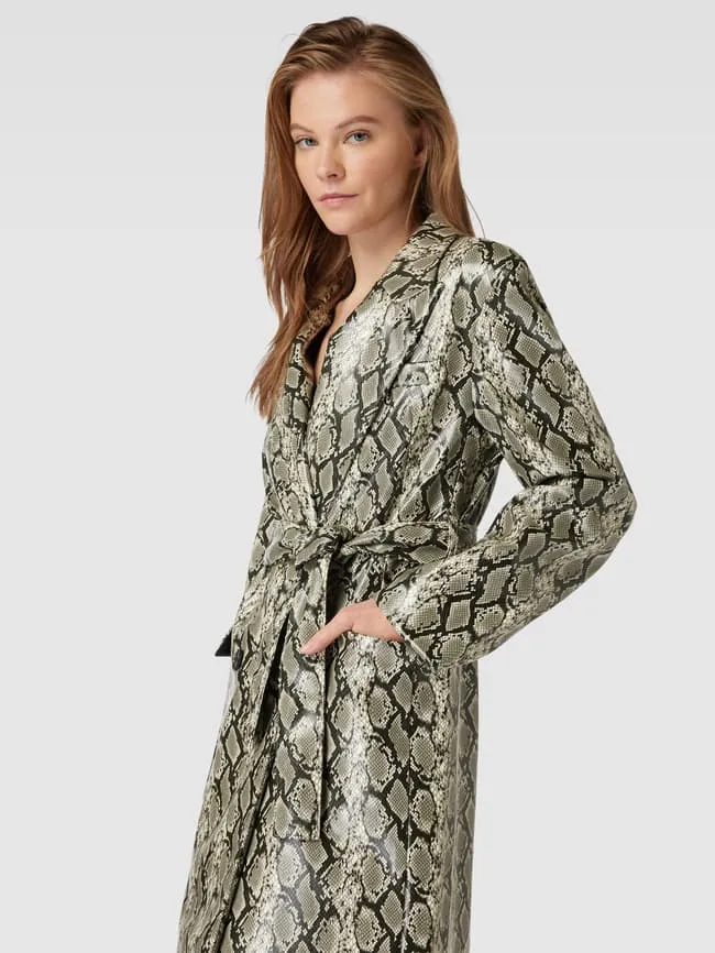 EDITED Płaszcz ze zwierzęcym nadrukiem model ‘Anais’ - Piaskowy sold by Peek & Cloppenburg product image thumbnail 3