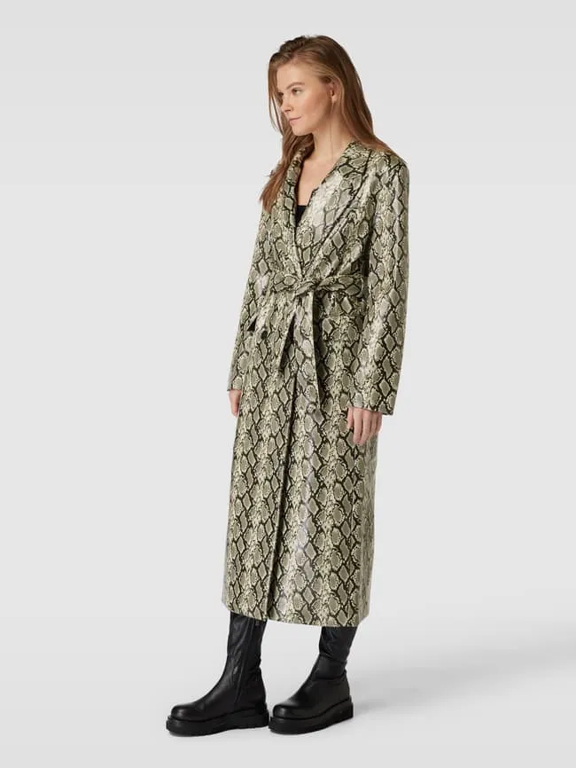 EDITED Płaszcz ze zwierzęcym nadrukiem model ‘Anais’ - Piaskowy sold by Peek & Cloppenburg product image thumbnail 4