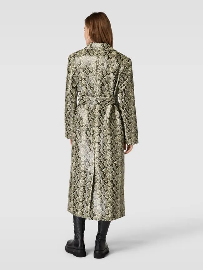 EDITED Płaszcz ze zwierzęcym nadrukiem model ‘Anais’ - Piaskowy sold by Peek & Cloppenburg product image thumbnail 5