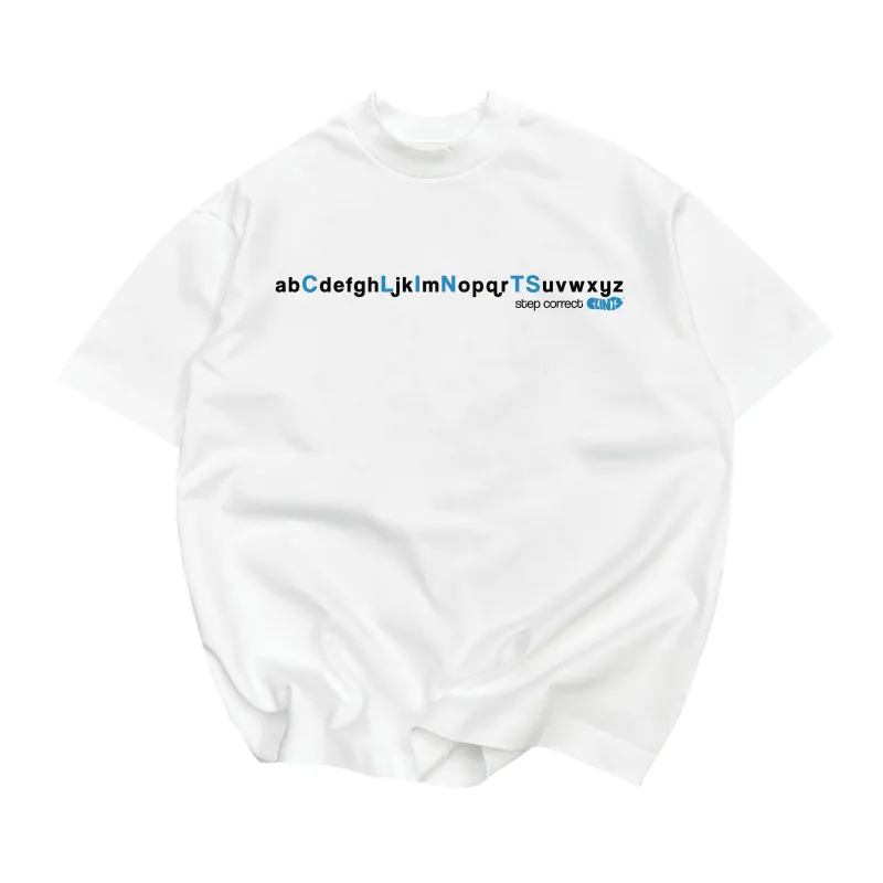 'Alphabet' - Heavyweight Tee made by Clints