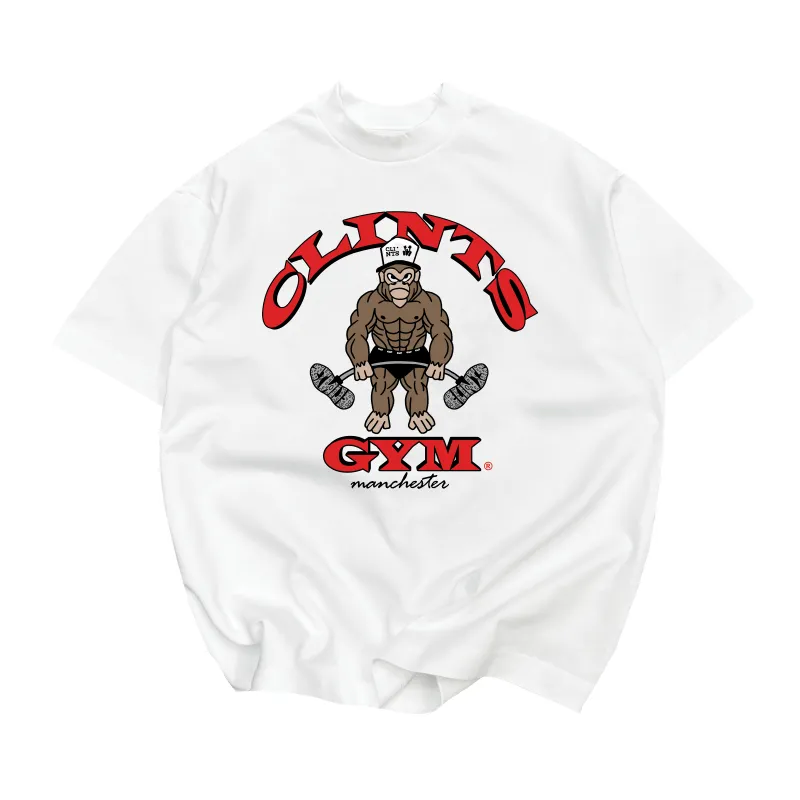 'Clints Gym' - Heavyweight Tee made by Clints