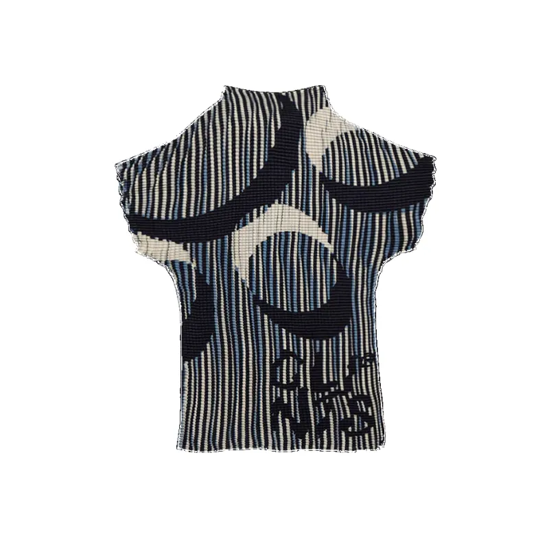 Pleated Crop Top - Black made by Clints