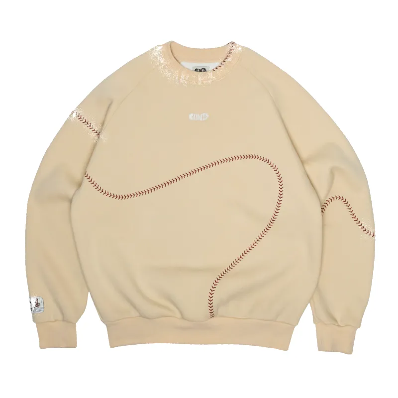 Baseball Sweatshirt - Beige made by Clints