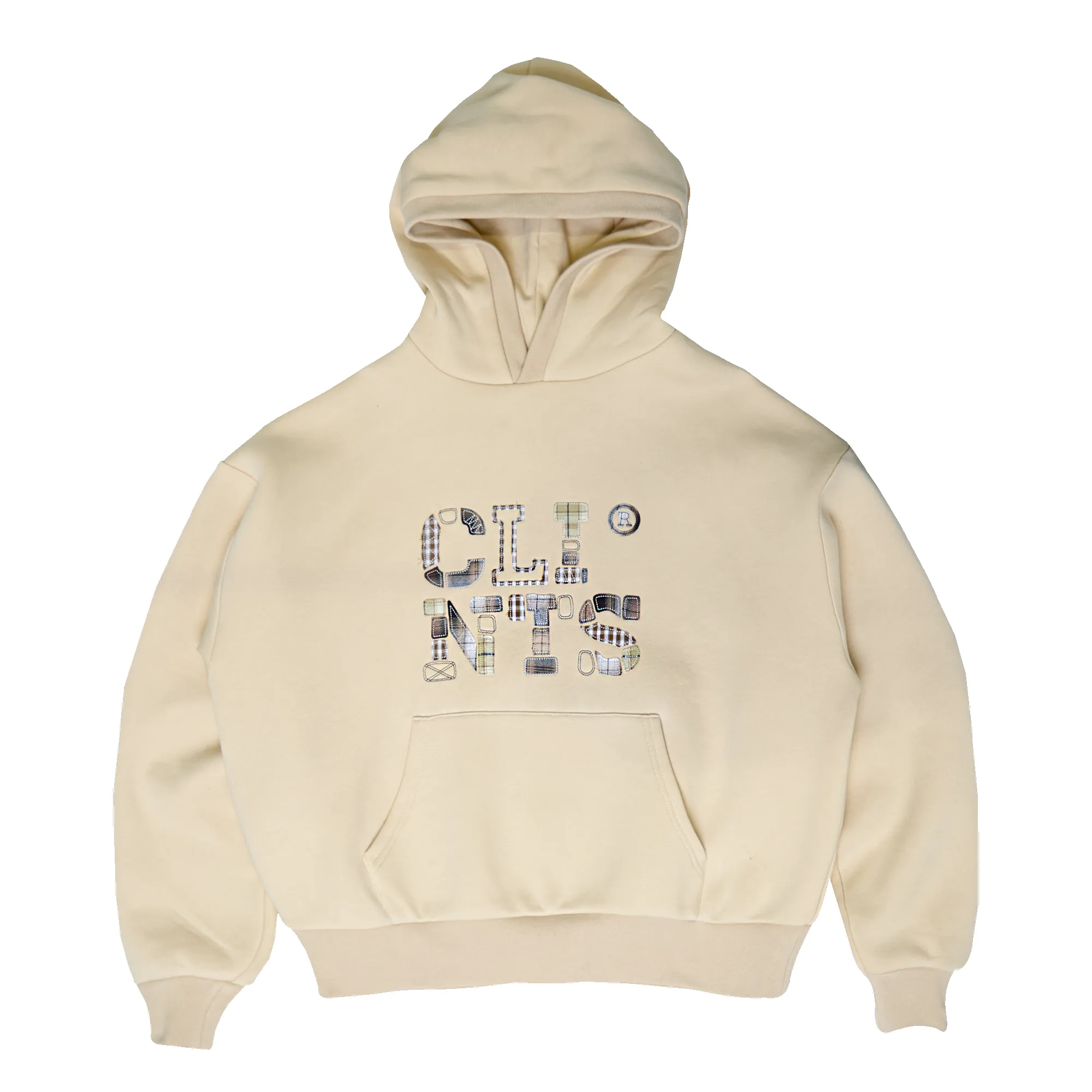 Patch Work Hoodie - Cream sold by Clints