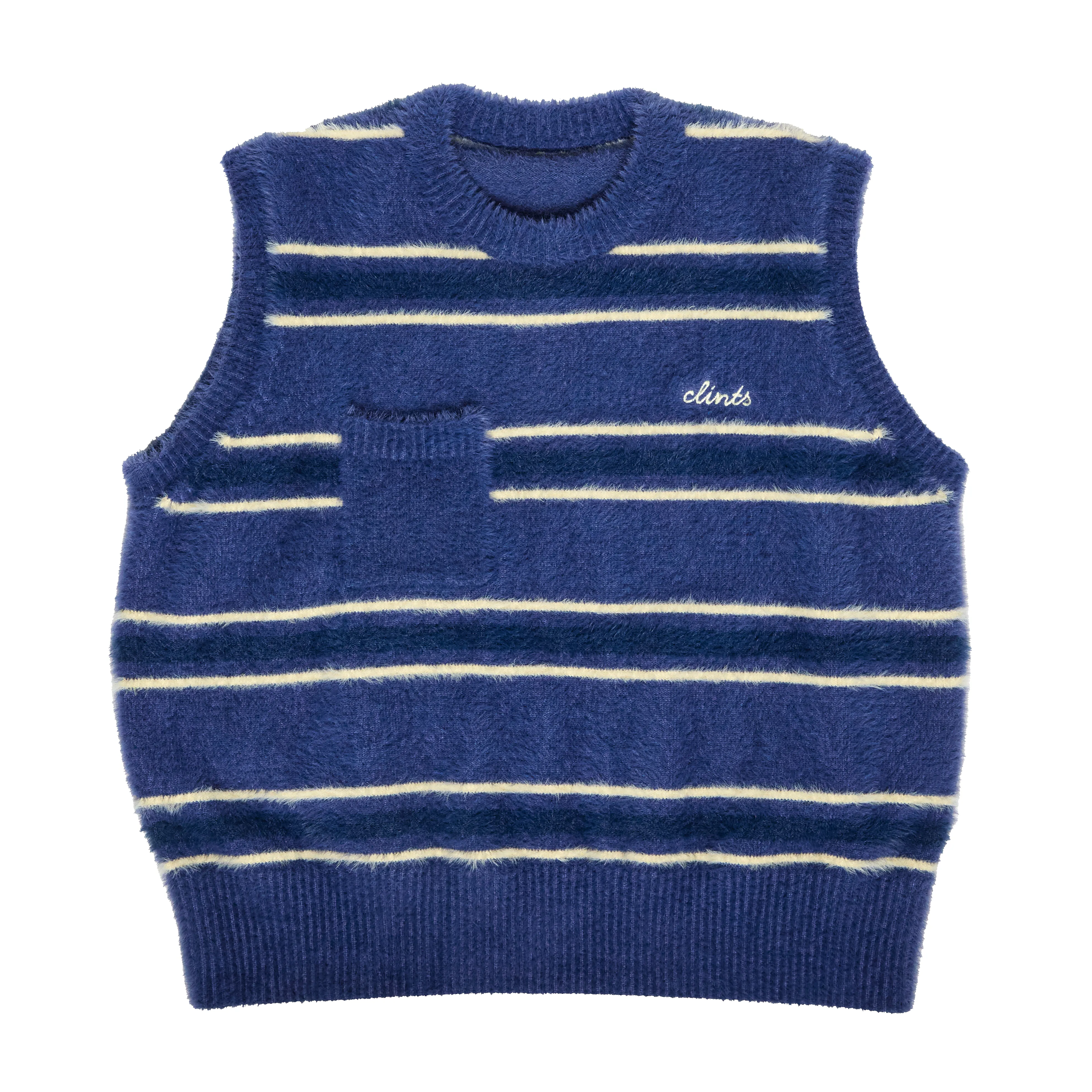 Stripe Mohair Knit - Blue sold by Clints