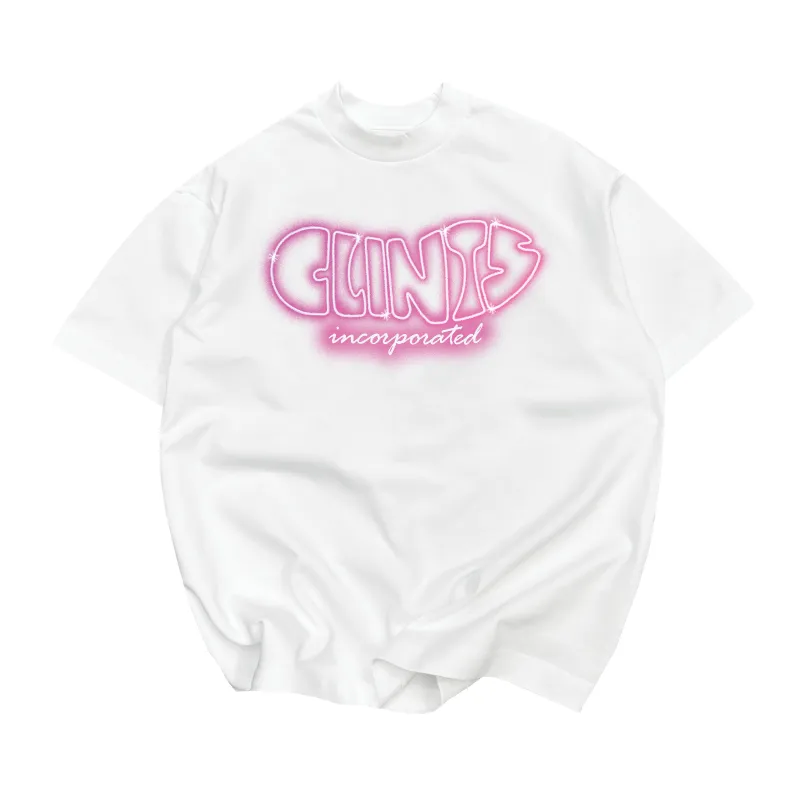 'Pink Neon' - Heavyweight Tee made by Clints