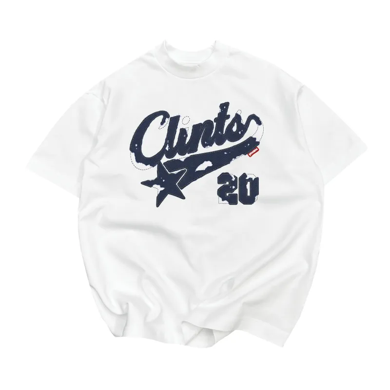 'Distressed Denim' - Heavyweight Tee made by Clints
