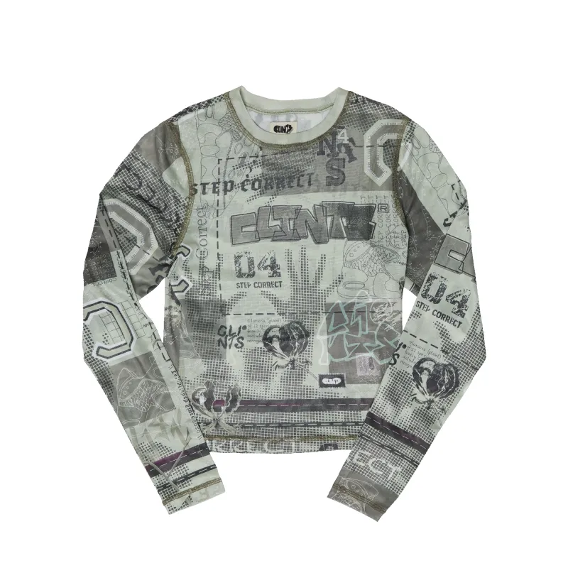Tattoo Mesh LS - Khaki made by Clints
