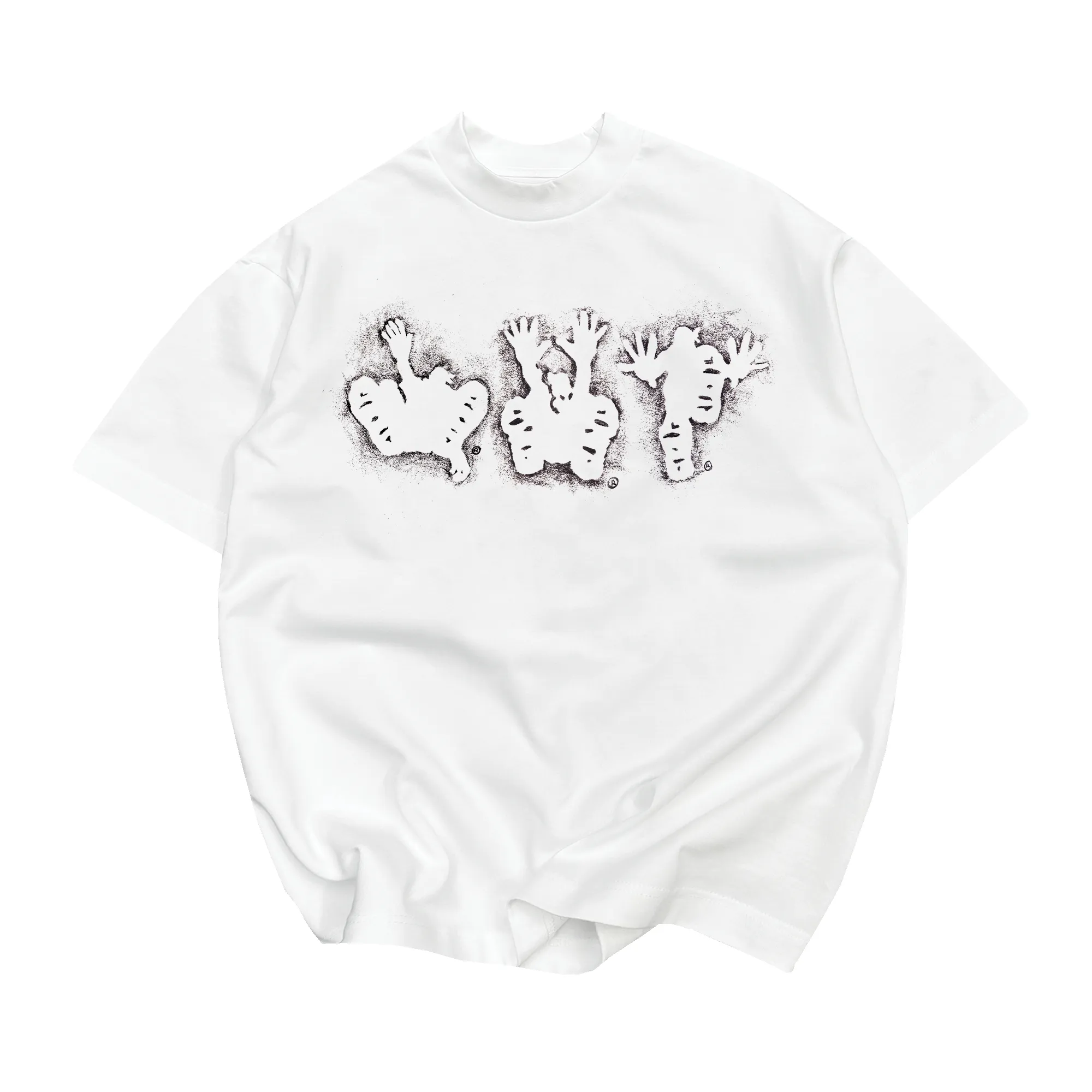 'Charcoal Stencil' - Heavyweight Tee sold by Clints