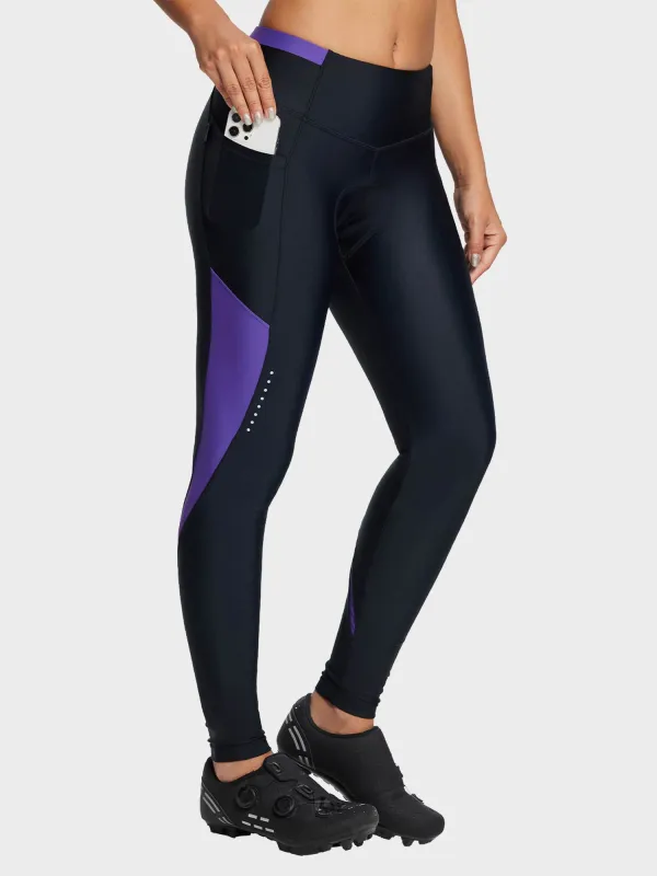 Cycling Colorblocked Seat Cushion Skinny Pant sold by Baleaf