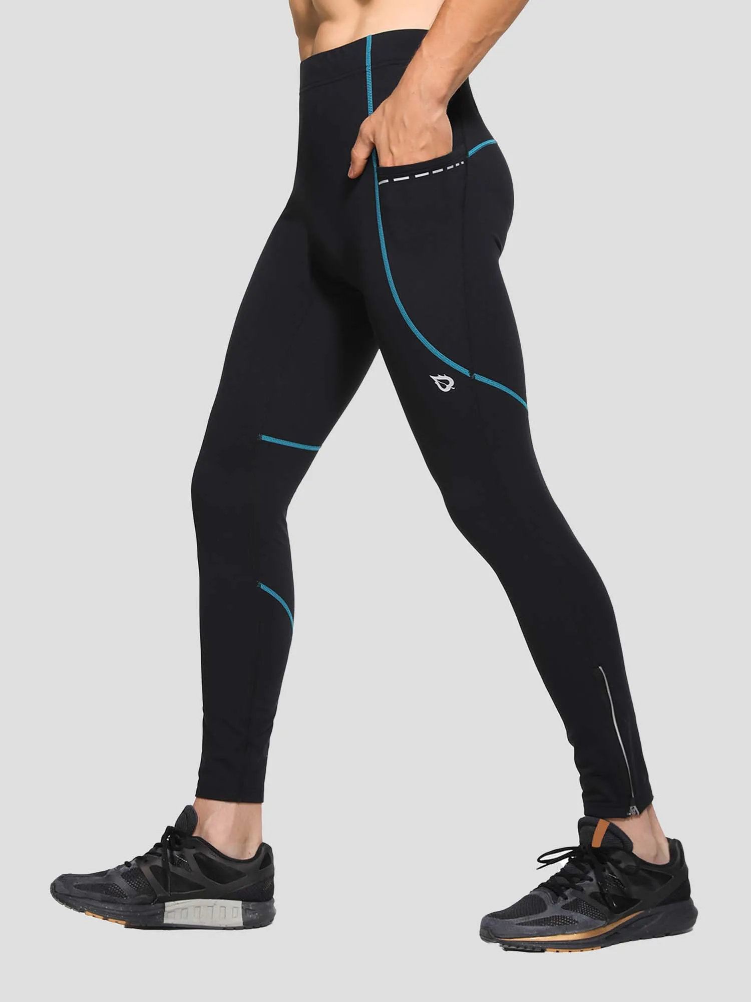 Men's Winter Running Fleece Tights sold by Baleaf product image thumbnail 3