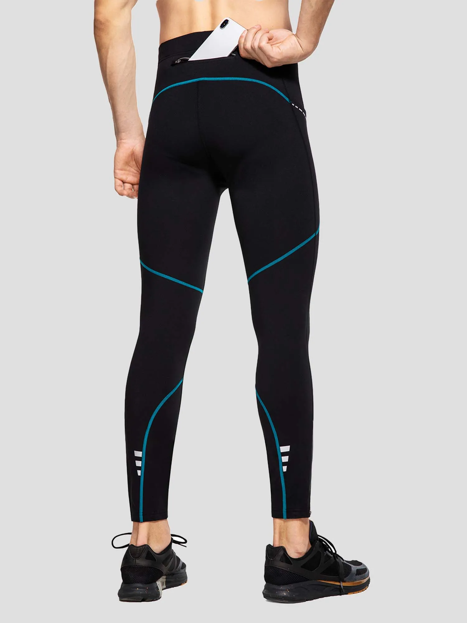 Men's Winter Running Fleece Tights sold by Baleaf product image thumbnail 2