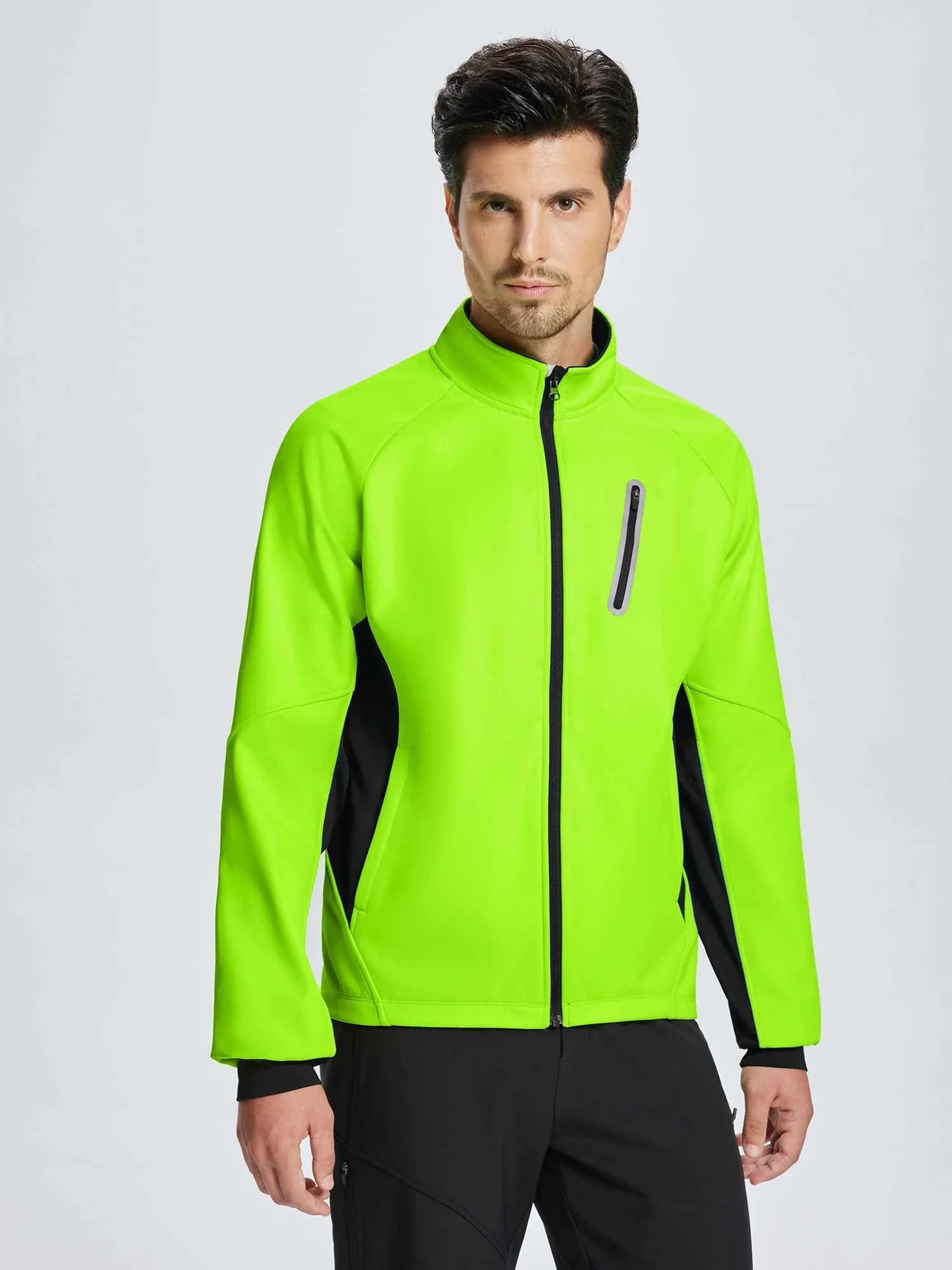 Riding Needle Woven Patchwork Warm Jacket sold by Baleaf