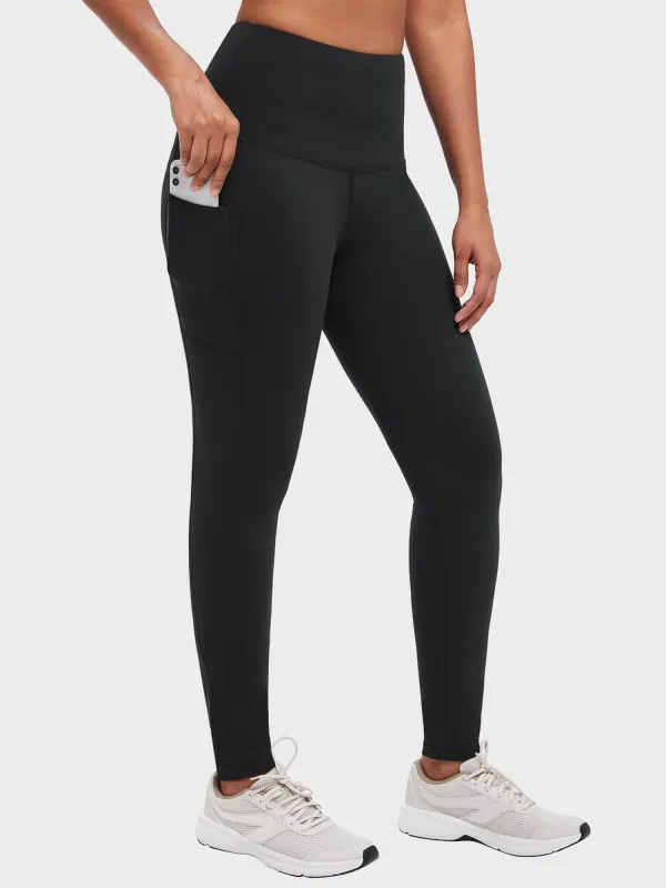 Yoga Brushed Fleece High Waisted Leggings sold by Baleaf