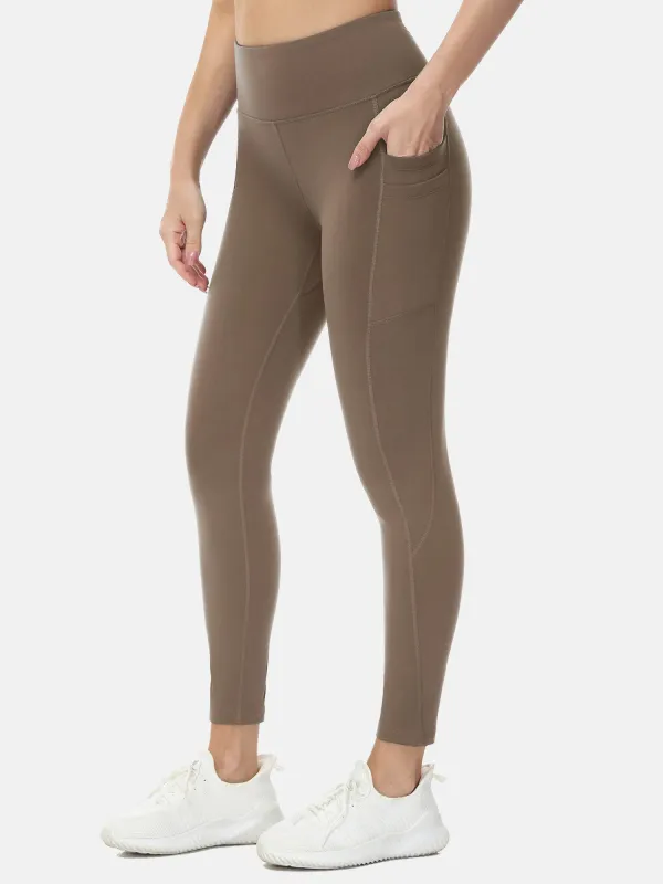 Fleece-Lined Water-Resistant Running Leggings sold by Baleaf