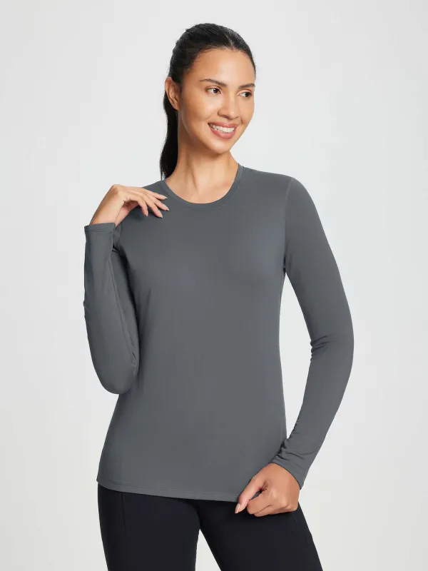 Breathable Crewneck Base Layer Top sold by Baleaf