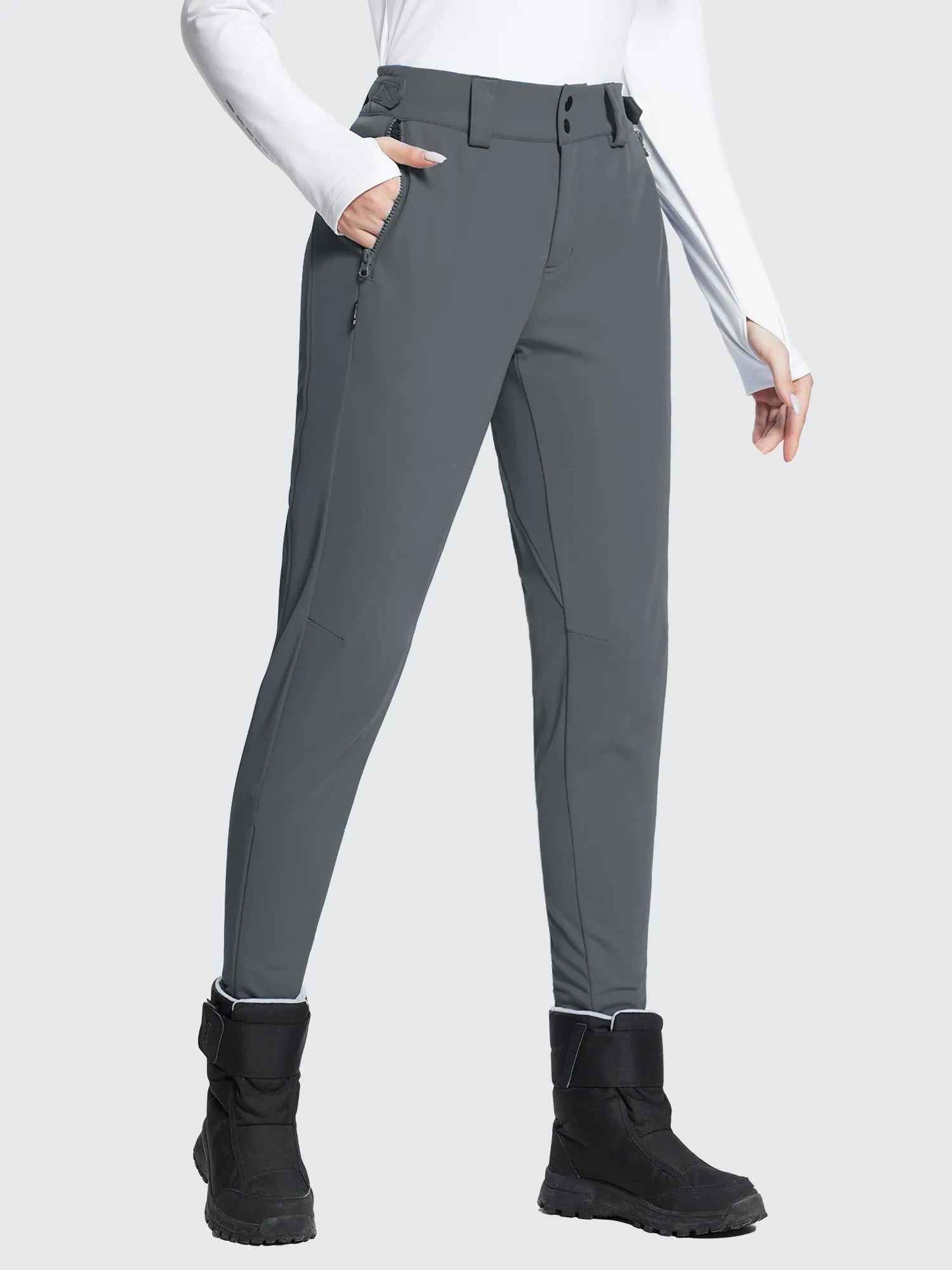 Stretch Knit Slim-Fit Ski Pants sold by Baleaf
