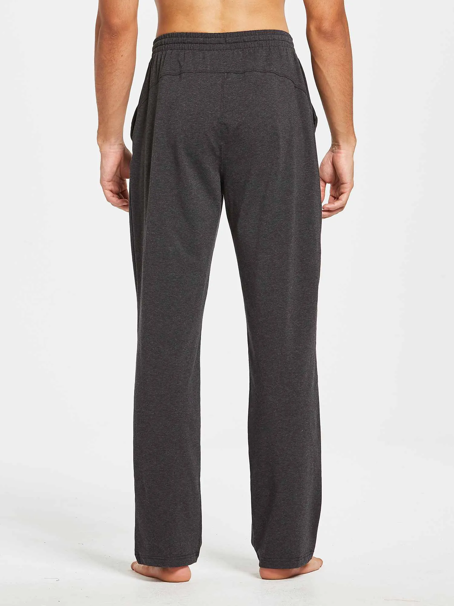 Men's Cotton Straight-Leg Lounge Drawstring Pants sold by Baleaf product image thumbnail 5