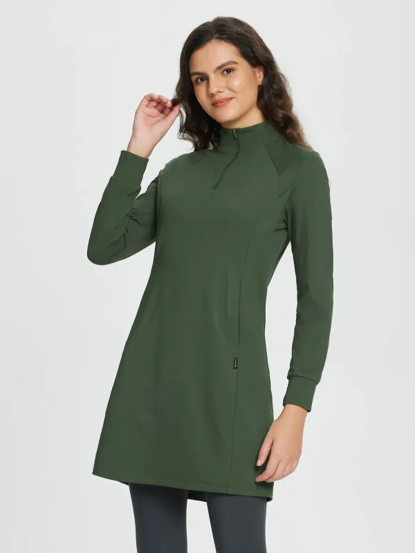Outdoor Fleece-Lined Knit Dress sold by Baleaf