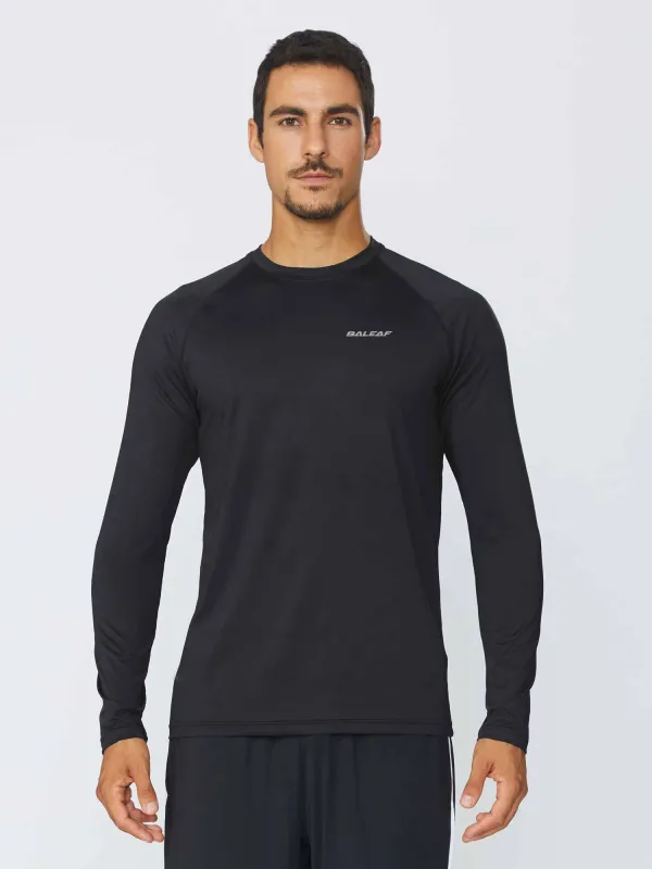 Basic Crew Neck Slim Long Sleeve T-Shirt sold by Baleaf