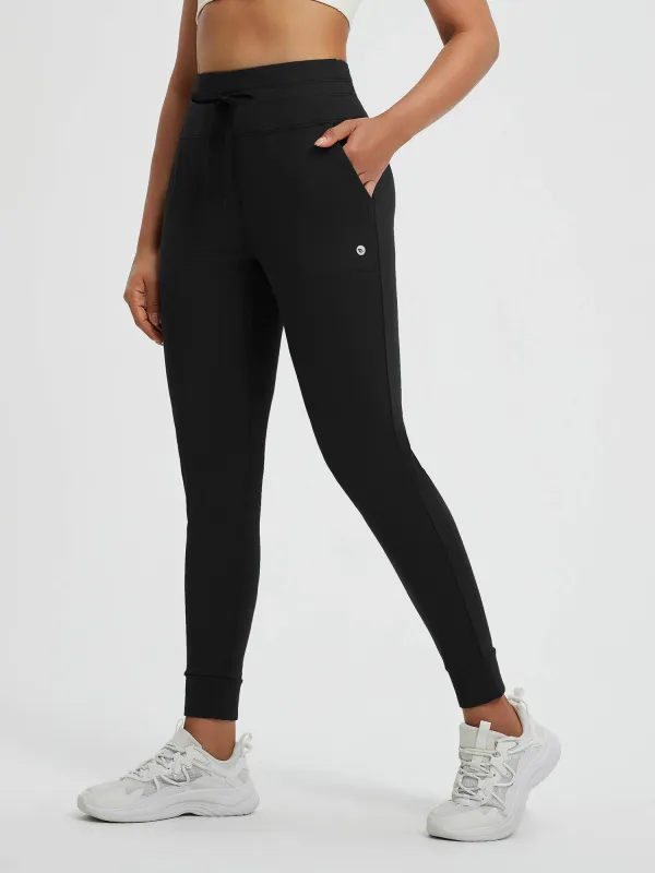 Women’s Yoga Cuffed Fleece High-Waisted Leggings sold by Baleaf