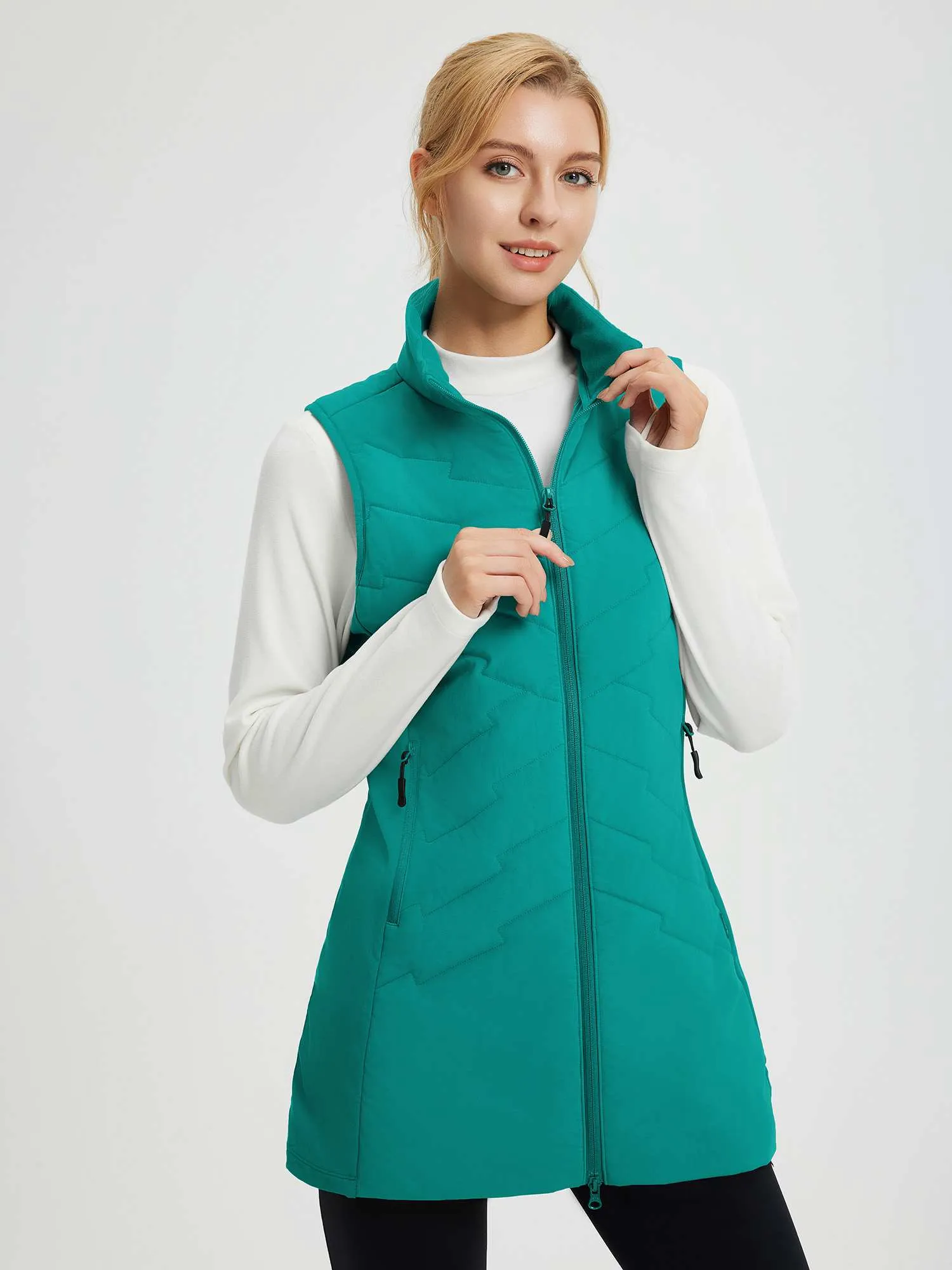 Women's Outdoor Mid-Length Woven Hiking Vest sold by Baleaf product image thumbnail 3