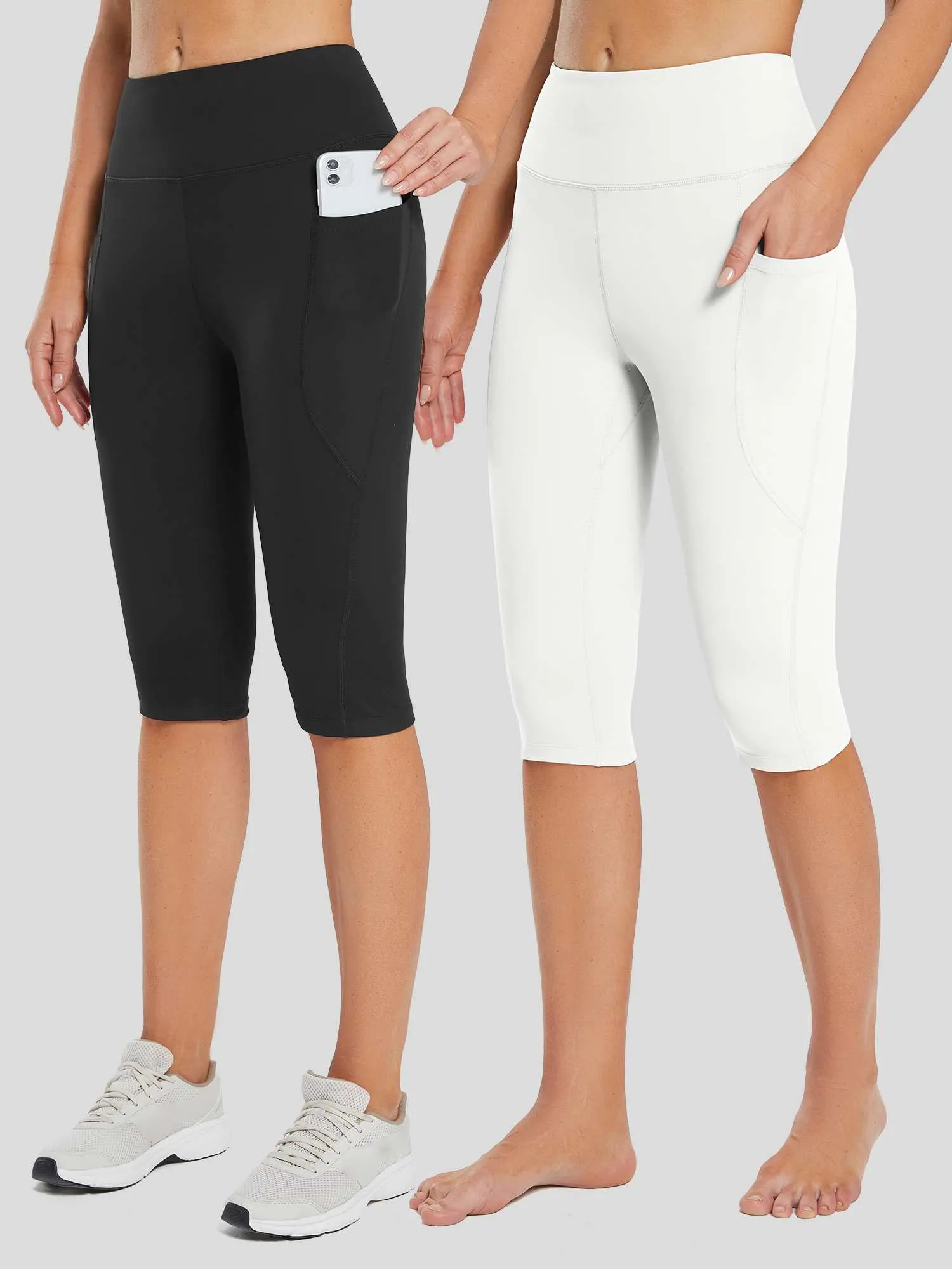 Women's High-Waisted Capris (2-Pack) sold by Baleaf product image thumbnail 3