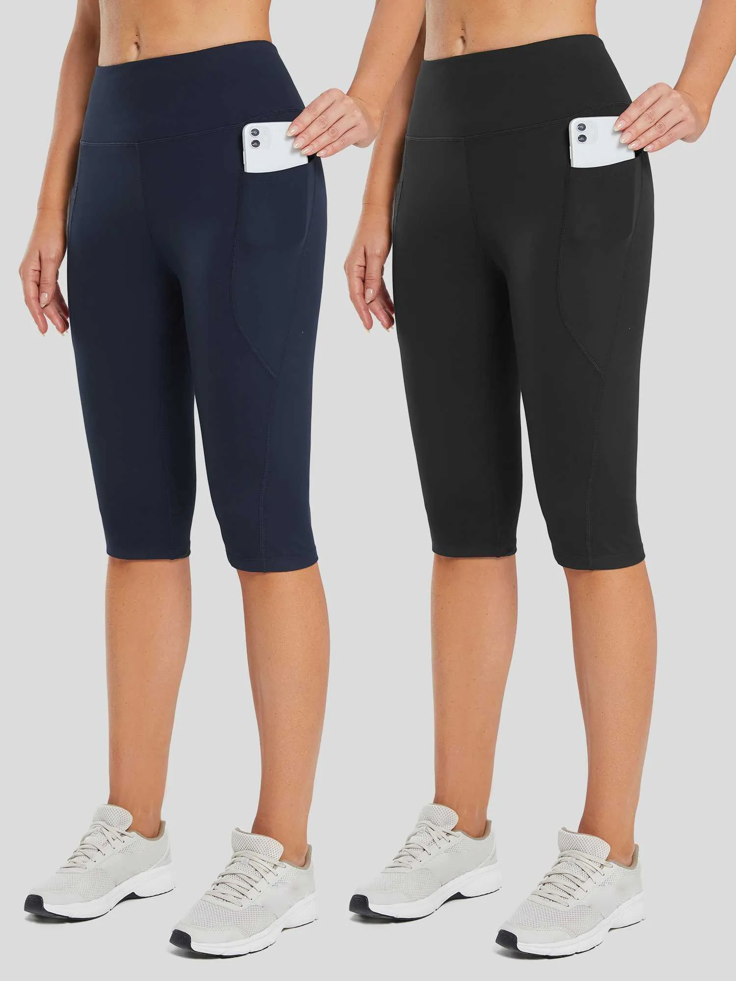 Women's High-Waisted Capris (2-Pack) sold by Baleaf