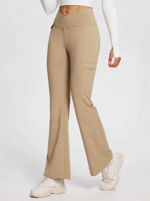 Outdoor Stretch Fleece Knit Thermal Flared Pants sold by Baleaf