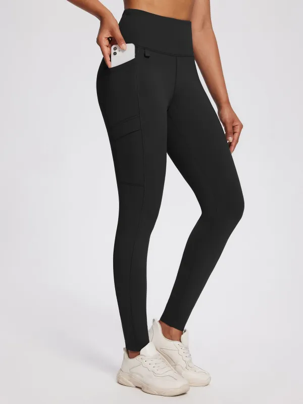 25" Knit Fleece Pocket Leggings sold by Baleaf