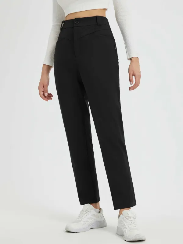 Yoga Fleece High Waisted Tapered Pants sold by Baleaf