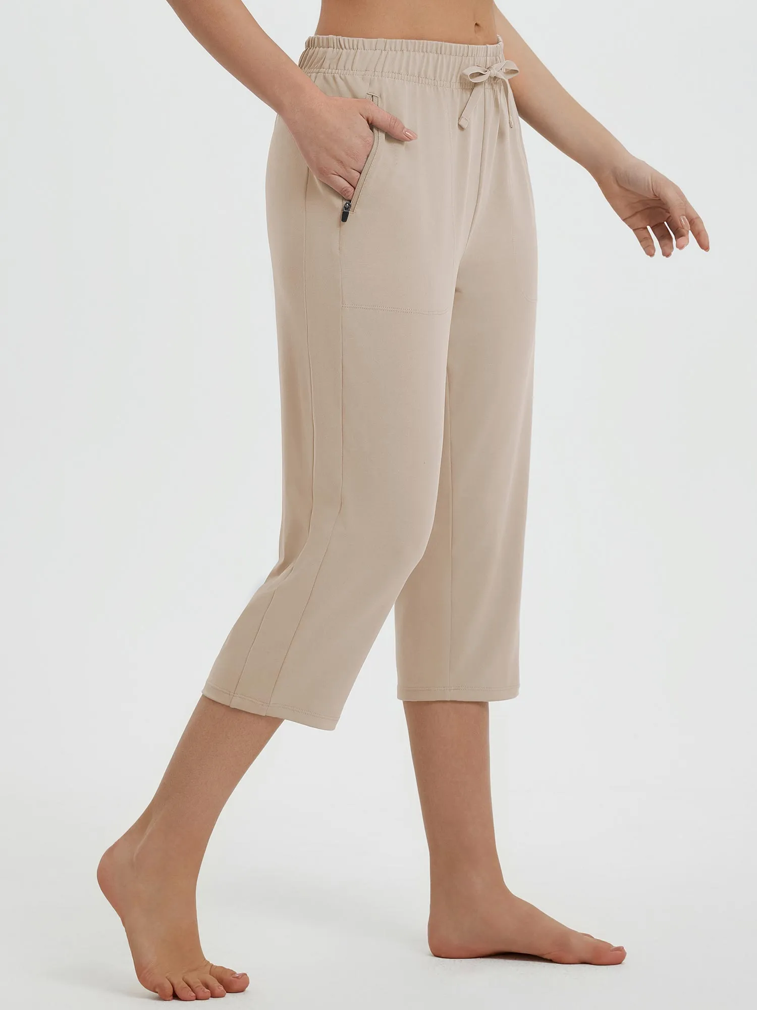 Women's 19" Quick-Dry Yoga Capri Pants sold by Baleaf product image thumbnail 4