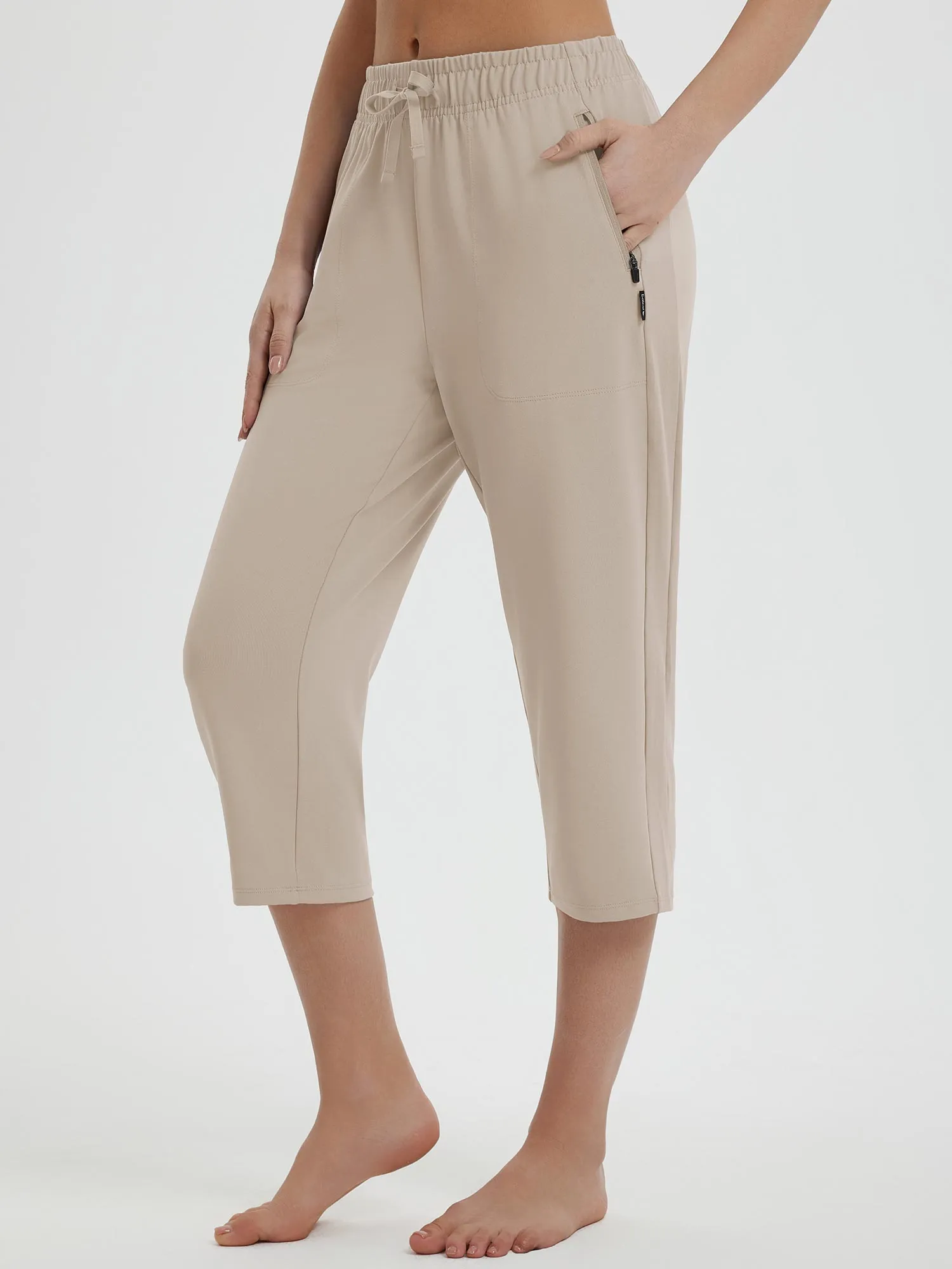 Women's 19" Quick-Dry Yoga Capri Pants sold by Baleaf product image thumbnail 2