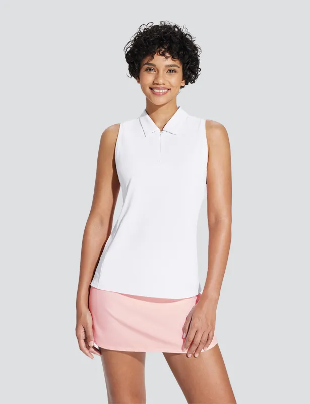 Flyleaf UPF 50+ Quick-Dry Sleeveless Golf Polo Shirt sold by Baleaf