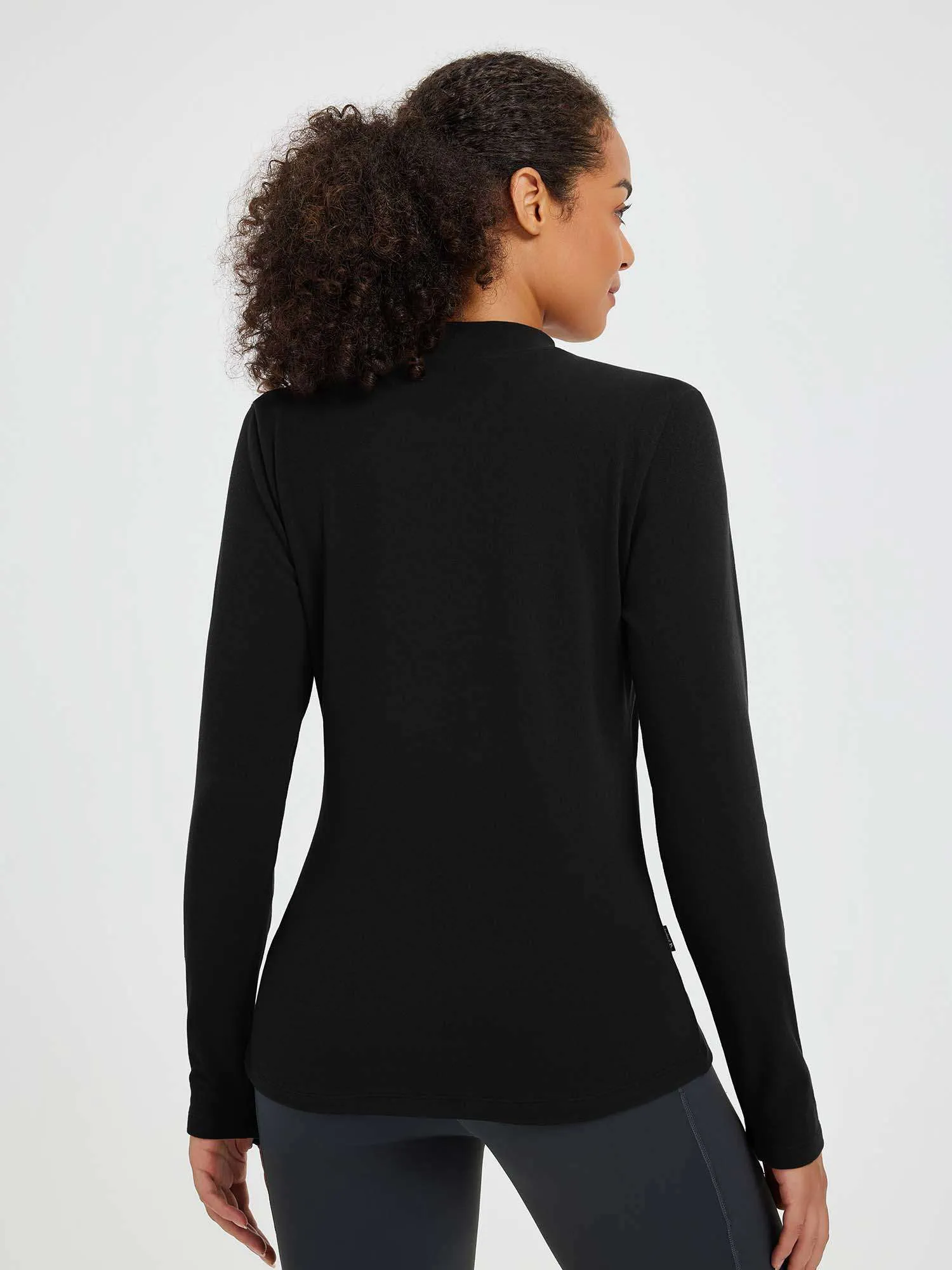 Running Half-Turtleneck Fleece Long-Sleeve T-Shirt sold by Baleaf product image thumbnail 5