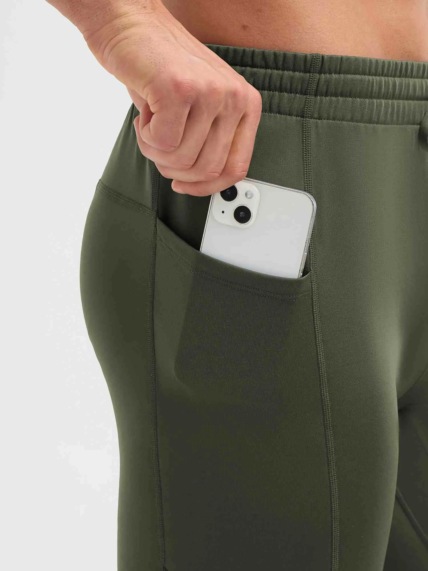 Running External Drawstring Fleece Tights sold by Baleaf product image thumbnail 5