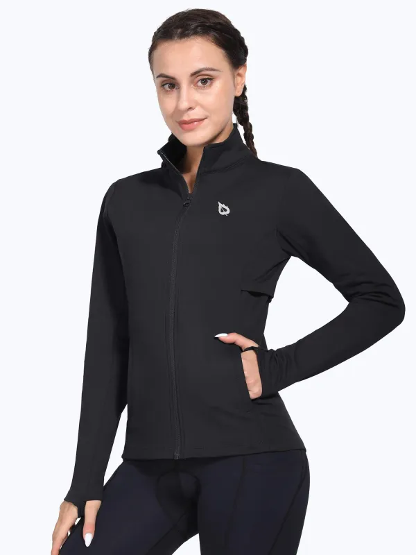 Cycling Long Sleeve Fleece Jacket sold by Baleaf