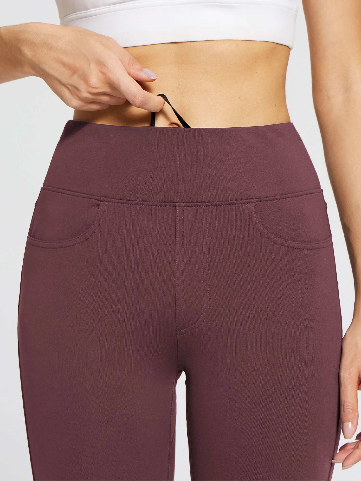 Laureate Fleece-Lined Denim Leggings sold by Baleaf product image thumbnail 4