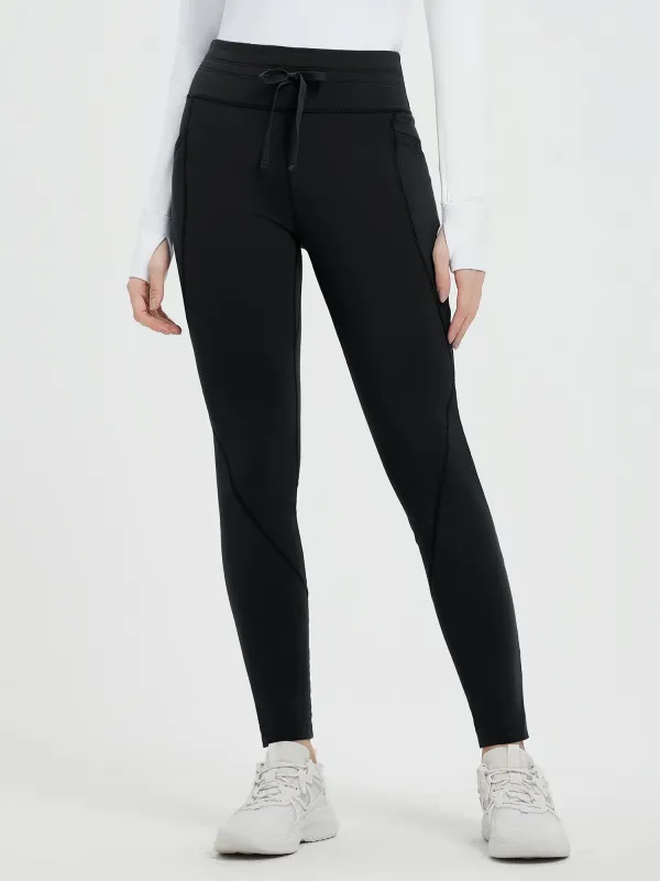 Fleece-Lined Ski Base Layer Pants sold by Baleaf