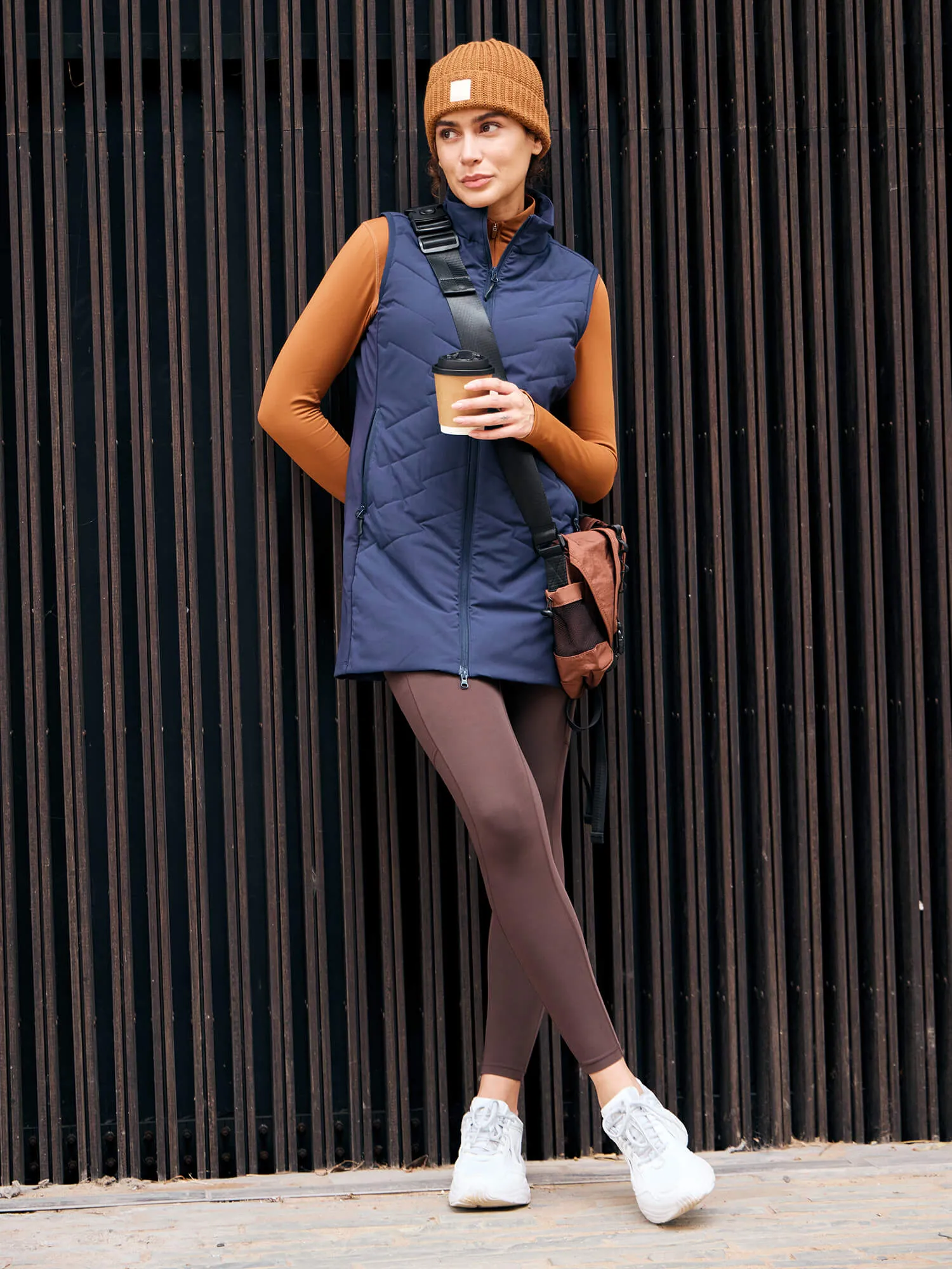 25" High-Waisted Yoga Leggings sold by Baleaf