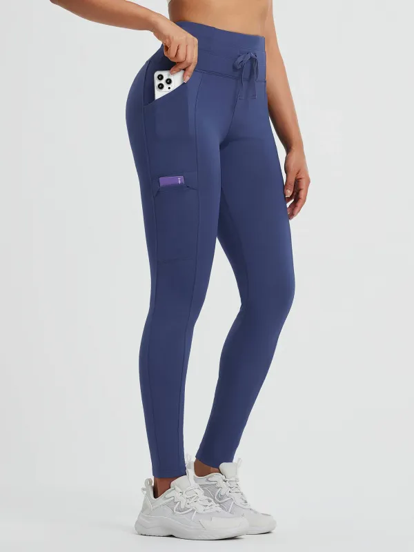 Running High-Waisted Fleece Leggings sold by Baleaf