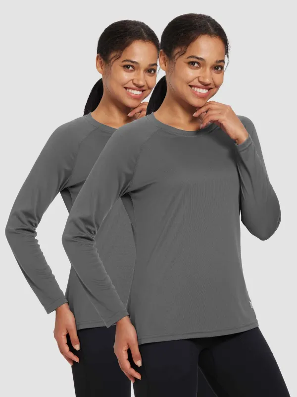 Women's Long Sleeve Rash Guard (2-Pack) sold by Baleaf