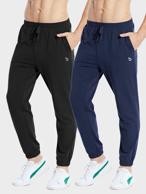Men's Cotton Joggers (2-Pack) sold by Baleaf